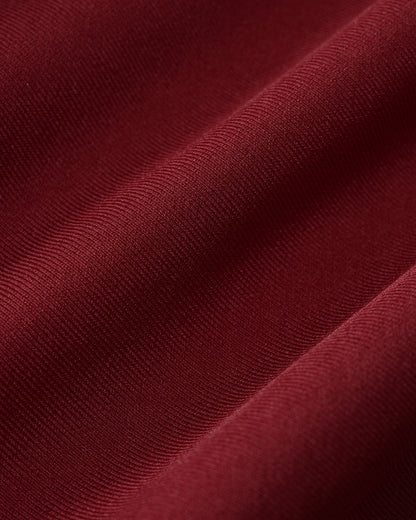 Rotes U-Ausschnitt A-Linien Mini-Kleid